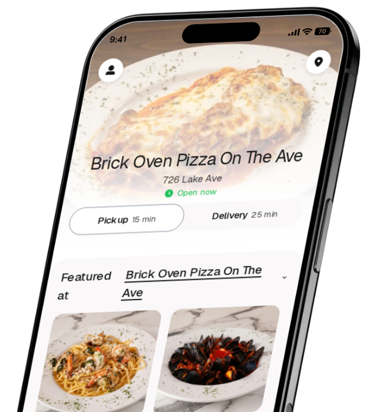 Brick Oven Pizza On The Ave app preview