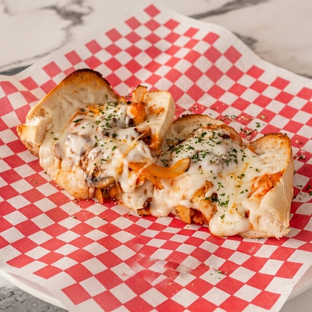 Buffalo Grilled Chicken & Cheese Sub.